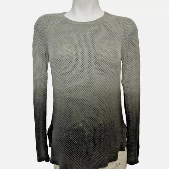 Gypsy05 Knit Ombre Green Olive Long sleeve Sweater Size S - Picture 1 of 3